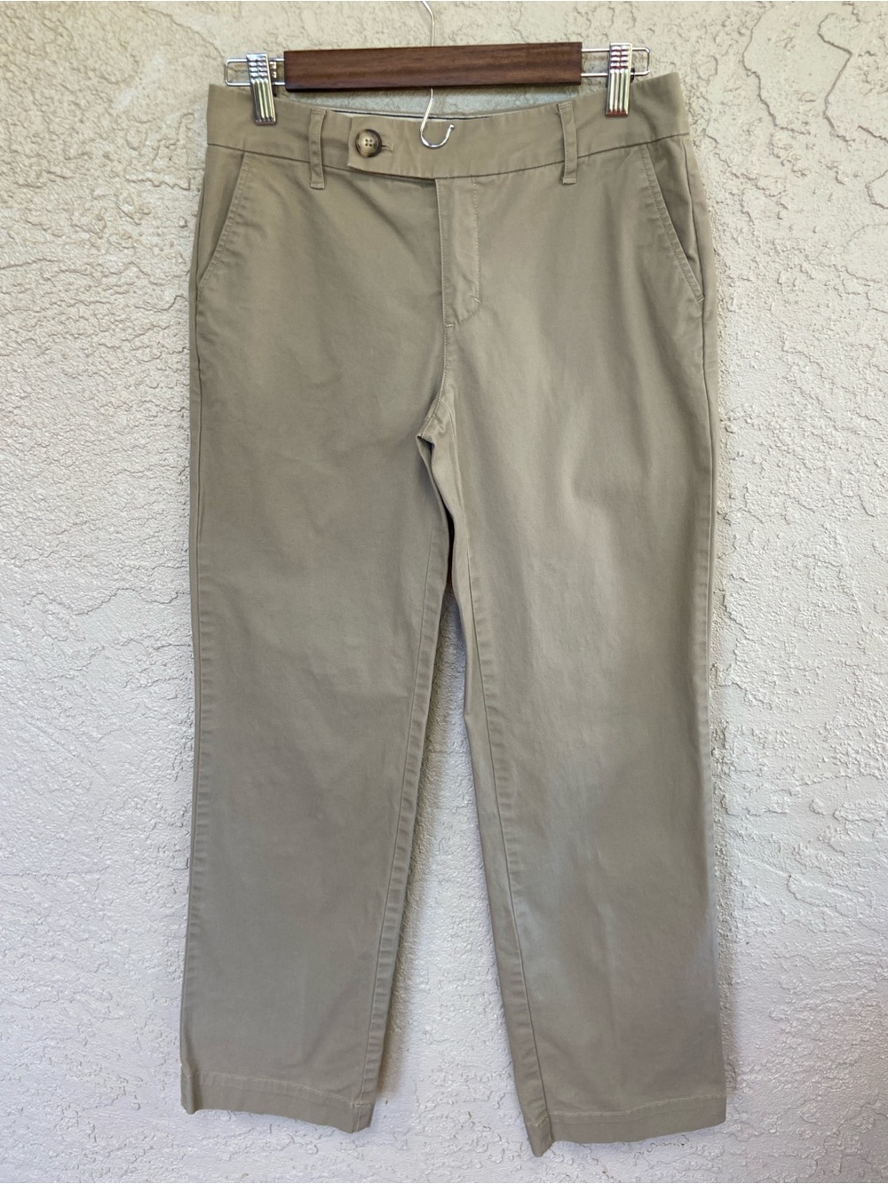 Eddie Bauer Low to Mid Rise Mercer Fit Tan Chino Khaki Pants in Size 2 Tan
